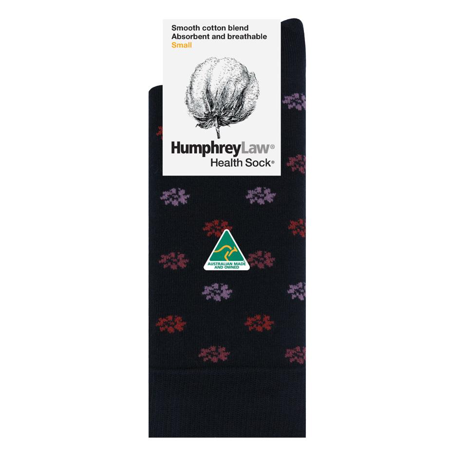 Humphrey Law Merc Cotton Pattern Ladies Sock